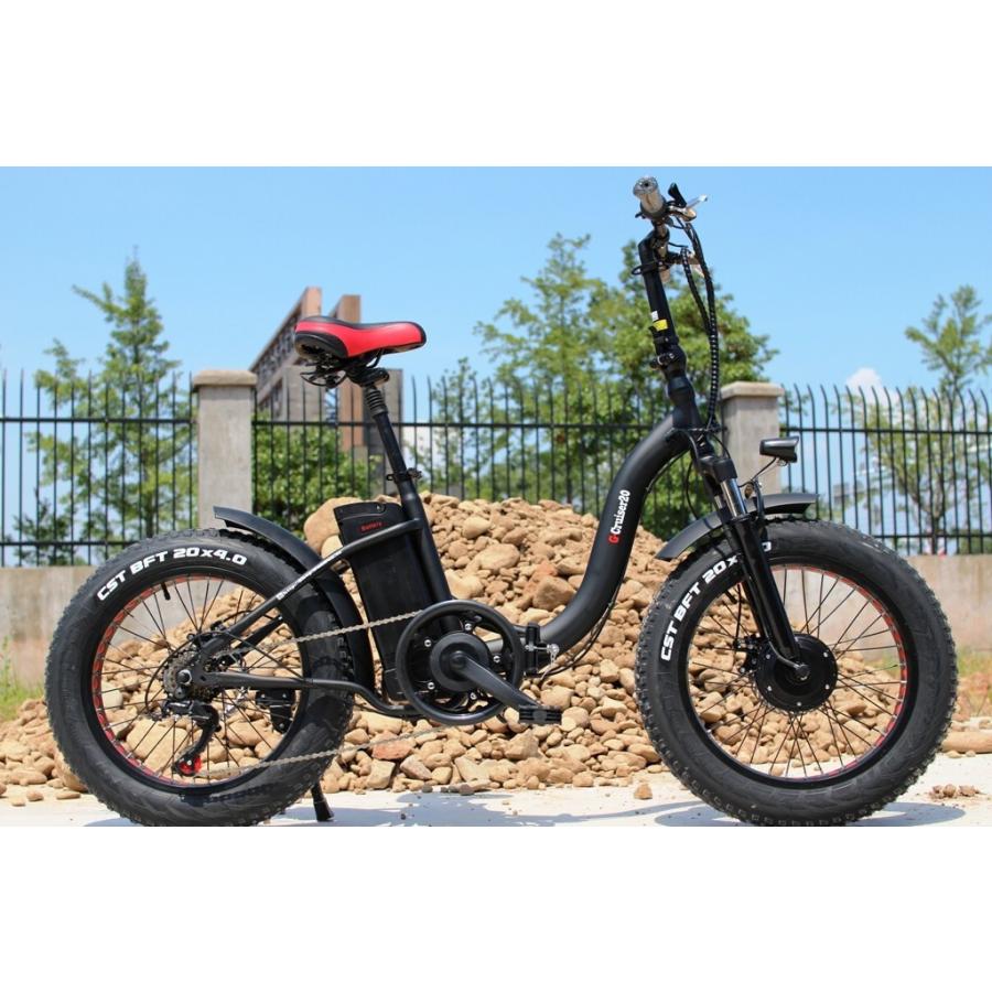 両輪駆動！HYBRID電動ファットバイク自転車 G-Cruiser２０ - 自転車